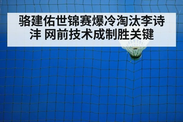 骆建佑世锦赛爆冷淘汰李诗沣 网前技术成制胜关键